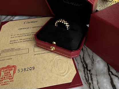 Cartier clash золотое кольцо 8 mm